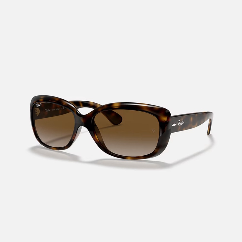 NEW Ray-Ban Jackie Ohh Tortoise Brown Frame with Gradient Polarized Lens